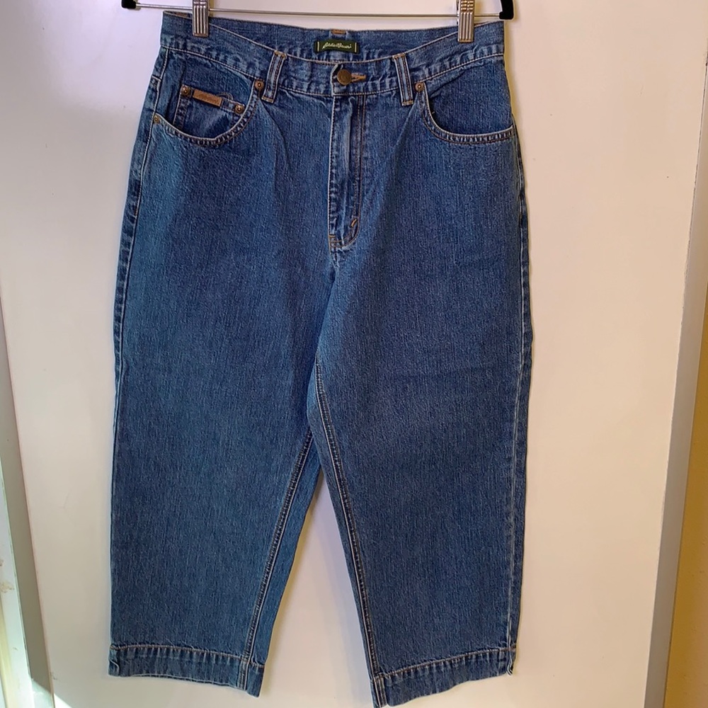 Eddie Bauer Jean capris, high waisted